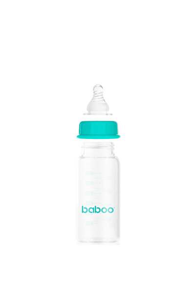 Baboo Biberon anticolic din sticlă - Gât îngust, 120 ml, 0 luni+, NOU