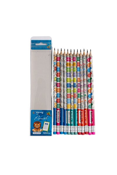 MC Micostore Creion grafit YL241335, HB, model tabla inmultirii cu guma, set ...