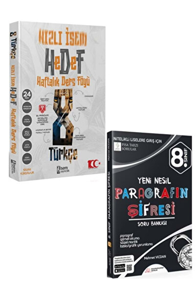 AV YAYINLARI HIZLI İSEM 8 SINIF HEDEF HAFTALIK DERS FÖYÜ + 8 SINIF PARAGRAFIN...