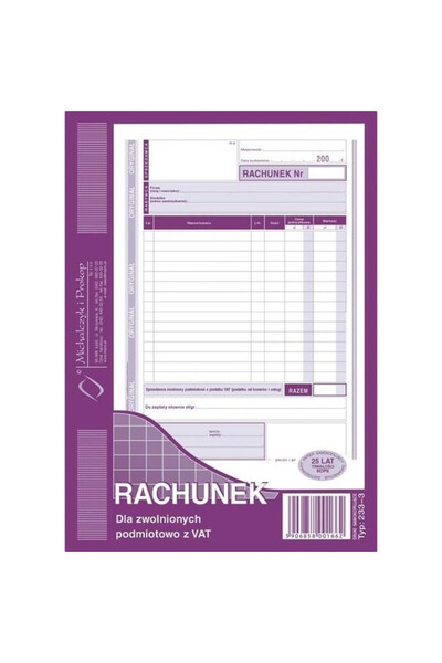 OEM Factură pentru taxe TVA - Michalczyk i Prokop, imprimare documente de vân...