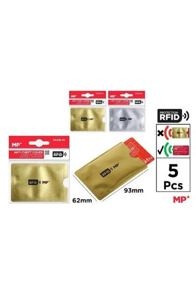 OEM MP Main Paper Etui RFID pentru carduri de plată și ID 5 compartimente