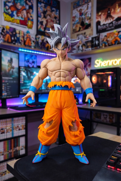 KLYNTO Dragon Ball Super Goku Ultra Instinct Anime Figür - Dev Boy Koleksiyon...