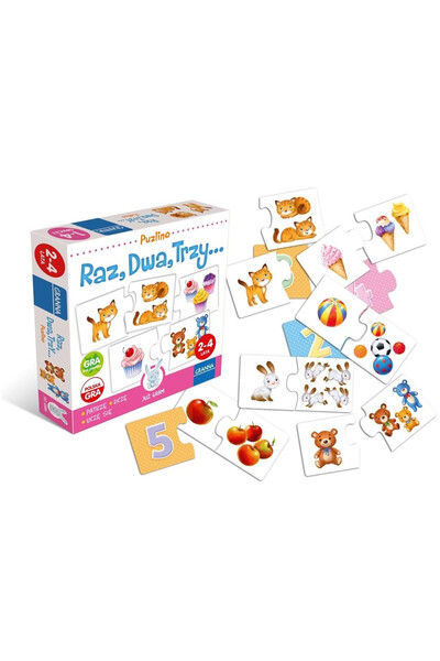 OEM Puzzle colorat pentru învățarea numerelor - Unu, doi, trei de la Granna