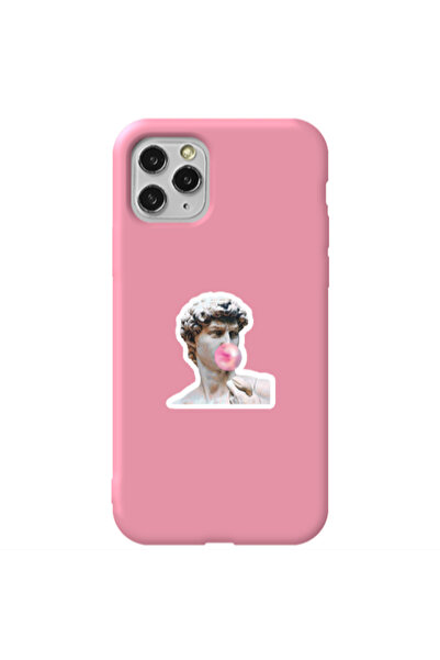 Other Apple iPhone 11 Pro Bubble Pink Colored Silicone TPU Θήκη