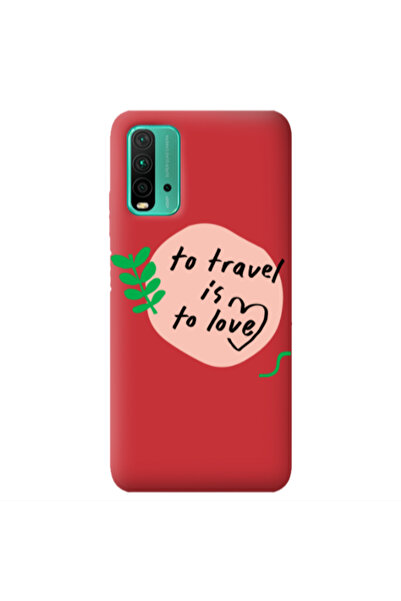 Other Xiaomi Poco M3 To Travel is to Love Red Colored Silicone TPU Θήκη