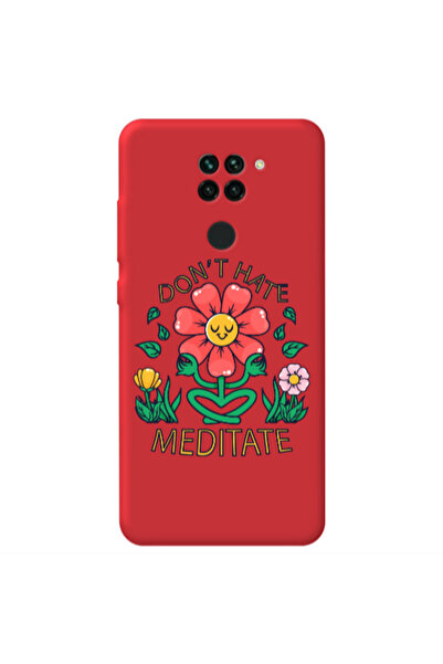 Other Xiaomi Redmi Note 9 Meditate Red Colored Silicone TPU Θήκη