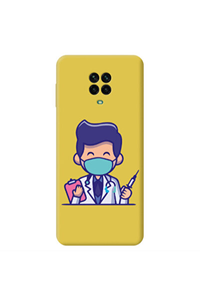 Other Xiaomi Redmi Note 9 Pro Specialist Doctor Yellow Colored Silicone TPU Θήκη