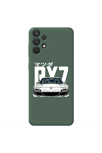 Other Samsung A32 4G Car Rx7 Dark Green Colored Silicone TPU Θήκη
