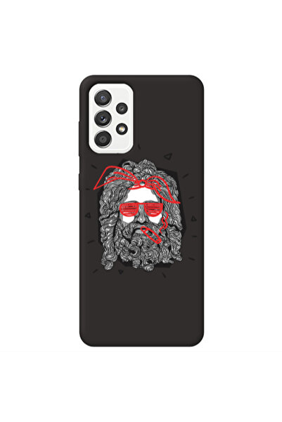 Other Samsung A13 4G Cool glasses Black Colored Silicone TPU Θήκη