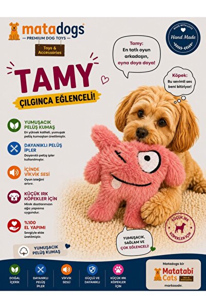 MATATABİ CATS MATADOGS TAMY PELUŞ,SESLİ KÖPEK OYUNCAĞI