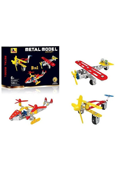 OEM Set constructie metalic 3in1 Merkpol, 148 piese, multicolor