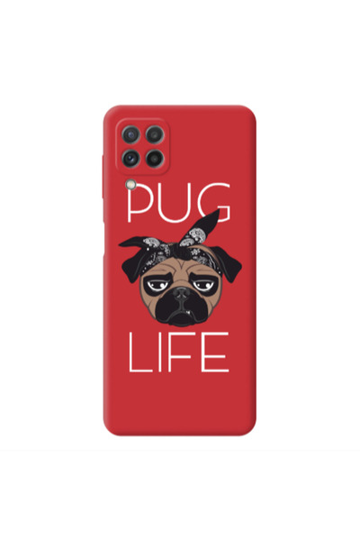 Other Samsung A22 4G Pug Life Red Colored Silicone TPU Θήκη