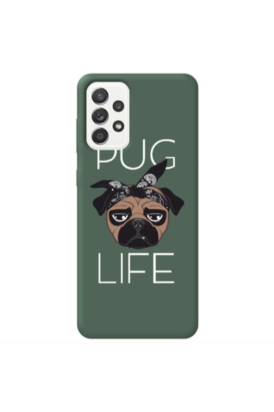 Other Samsung A52 Pug Life Dark Green Colored Silicone TPU Θήκη