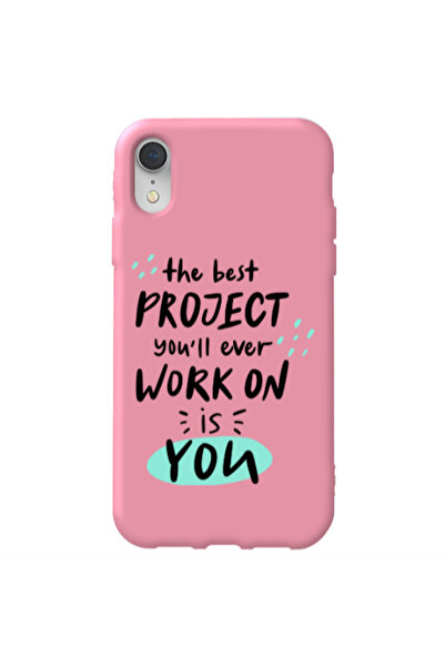 Other Apple iPhone Xr The Best Project Pink Colored Silicone TPU Θήκη