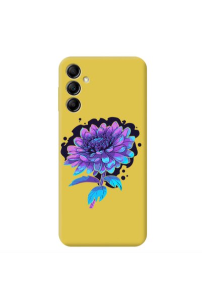 Other Samsung A14 5G Witch flower Yellow Colored Silicone TPU Θήκη