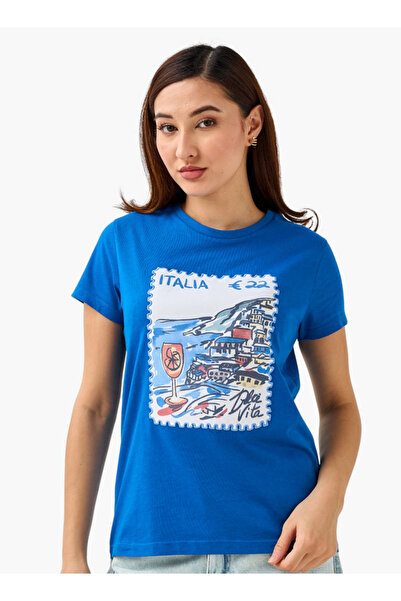 FAV Regular Fit Cotton T-shirt with Embroidery