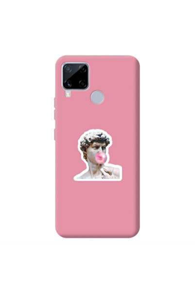 Other Realme C25 Bubble Pink Colored Silicone TPU Θήκη