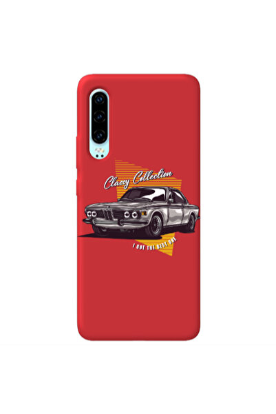 Other Huawei P30 Classy Collection Red Colored Silicone TPU Θήκη