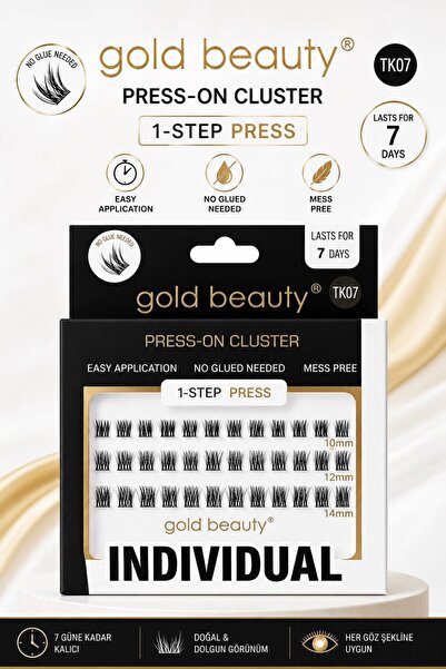 Gold Beauty Indıvıdual Kirpik Kendinden Yapışkanlı Takma Kirpik - Tek Tek Kirpik