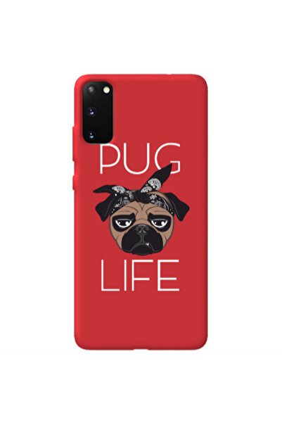 Other Samsung S20 Pug Life Red Colored Silicone TPU Θήκη