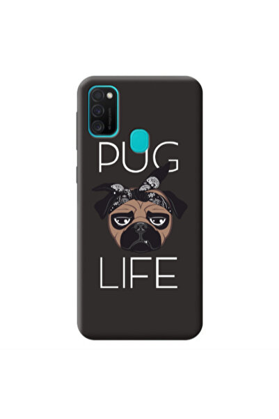 Other Samsung M21 Pug Life Black Colored Silicone TPU Θήκη