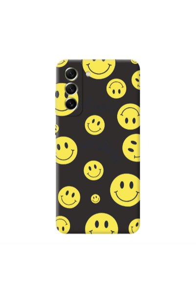 Other Samsung S21 PLUS Keep Smiling Black Colored Silicone TPU Θήκη