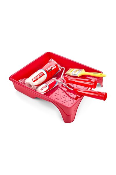 metro fırça Painting Set for Interior Walls 4 Pieces (20cm Roller, 10cm P.Rol...