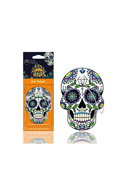 AMIO Odorizant auto pentru oglinda AROMA CAR MUERTOS Gold Tatoo