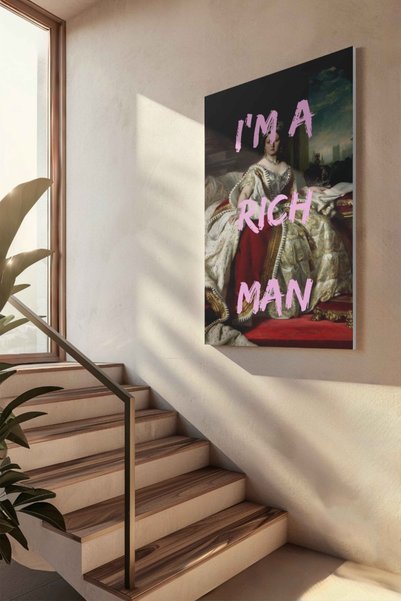 INNOVI I'm a rich man Canvas