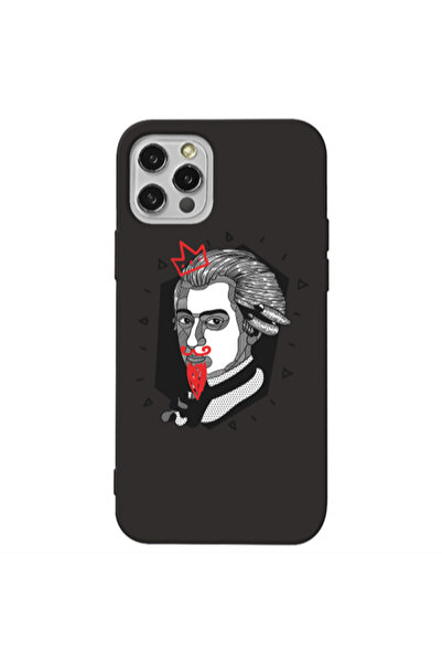 Other Apple iPhone 12 Pro Bearded Black Colored Silicone TPU Θήκη