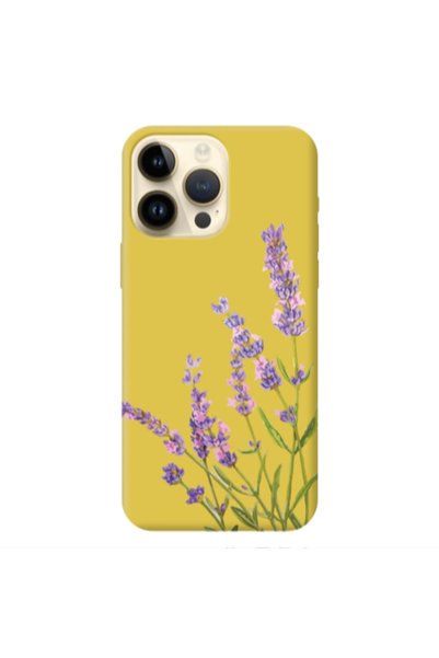 Other Apple iPhone 13 Pro Max Flowers 8 Yellow Colored Silicone TPU Θήκη