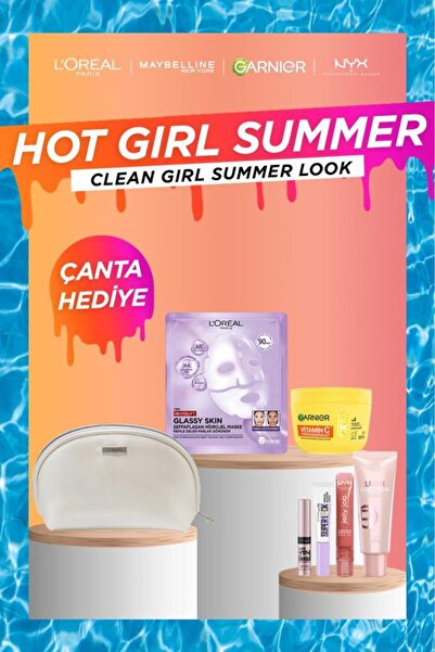 L'Oreal Paris Summer Look Seti: Maske, Nemlendirici, Maskara, Kaş Sabitleyici...