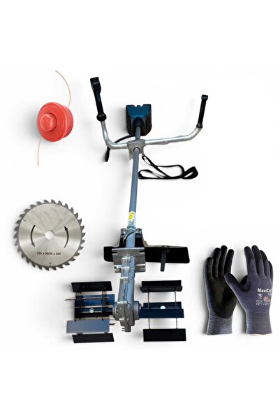 ADER Mur-cell Yan tipi Çift bataryalı Şarjlı 21 Volt 4.0Ah Çim biçme Palet Ça...