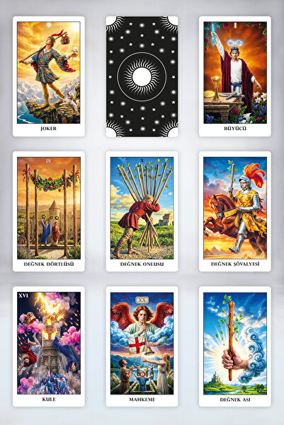 İkilem Yayınevi Modern Tarot / 78 Kartlık Tam Deste ve Dijital Rehber Kitap