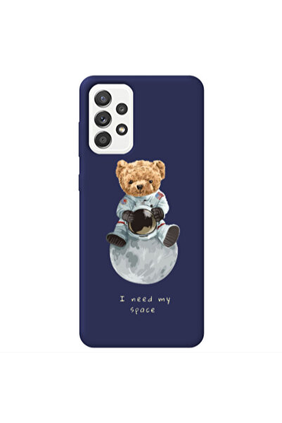 Other Samsung A23 Bear in space Dark blue Colored Silicone TPU Θήκη