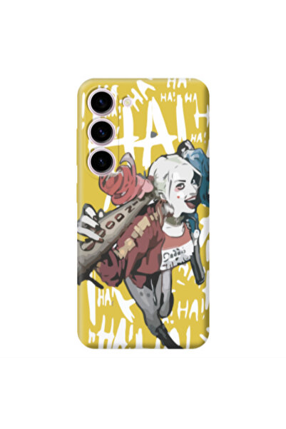 Other Samsung S23 Plus Ha Ha Ha Yellow Colored Silicone TPU Θήκη