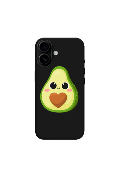 Other Apple Iphone 16 plus Baby avocado Black Colored Silicone TPU Θήκη