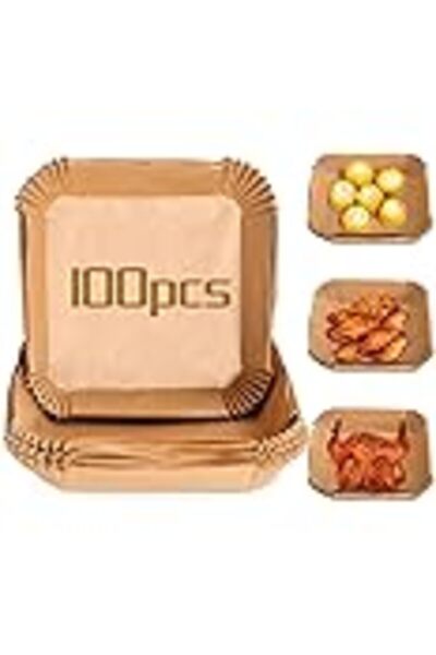 Cuisine Art 100Pcs Air Fryer Disposable Paper Liner, Air Fryer Liners Square,...
