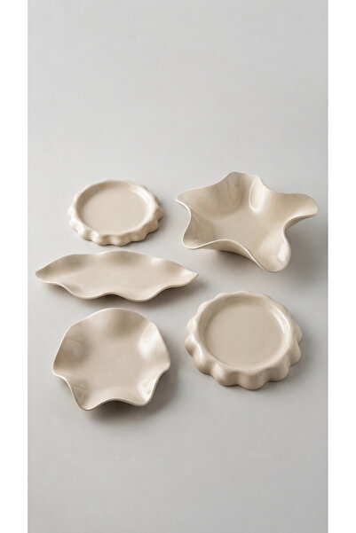 Arden Ceramic Handmade Ceramic 5-Piece Presentation Set – Stoneware Serving P...