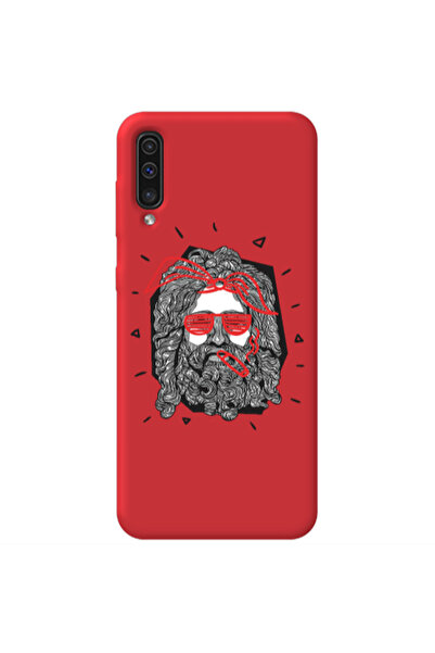 Other Samsung A70 Cool glasses Red Colored Silicone TPU Θήκη