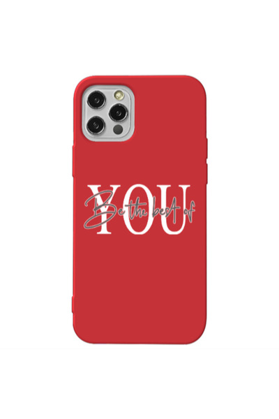 Other Apple iPhone 12 Pro Max Be the best of Red Colored Silicone TPU Θήκη
