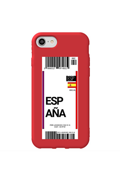 Other Apple iPhone SE 2020 Espana Arrival Red Colored Silicone TPU Θήκη