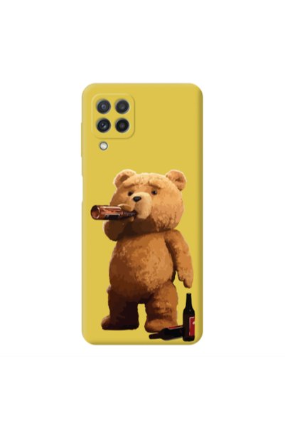 Other Samsung A22 4G Beer Time Yellow Colored Silicone TPU Θήκη