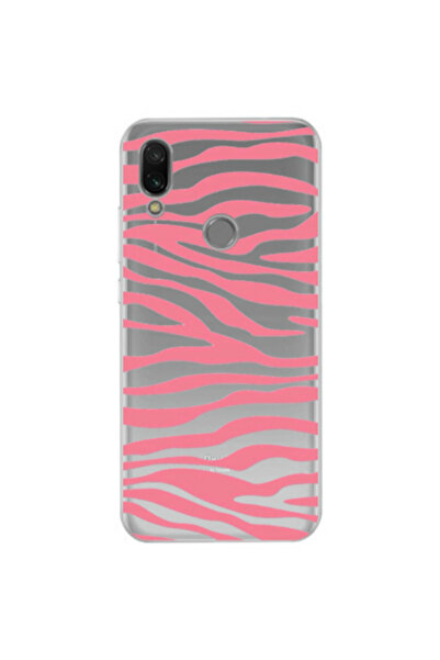 Other Xiaomi Redmi Note 7 Pink Zebra Transparent Silicone TPU Θήκη