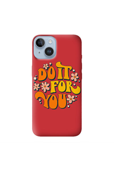 Other Apple iPhone 14 Plus Do it For You Red Colored Silicone TPU Θήκη