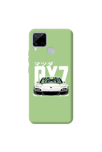 Other Realme C25S Car Rx7 Light Green Colored Silicone TPU Θήκη