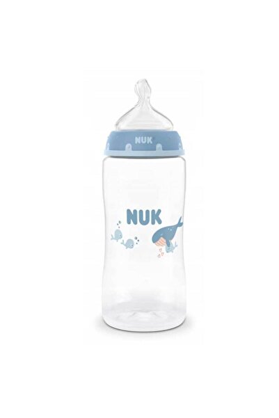 Nuk | First Choice Πλαστικό Μπιμπερό Φάλαινα με Θηλή Σιλικόνης &amp; Δείκτη Ε...