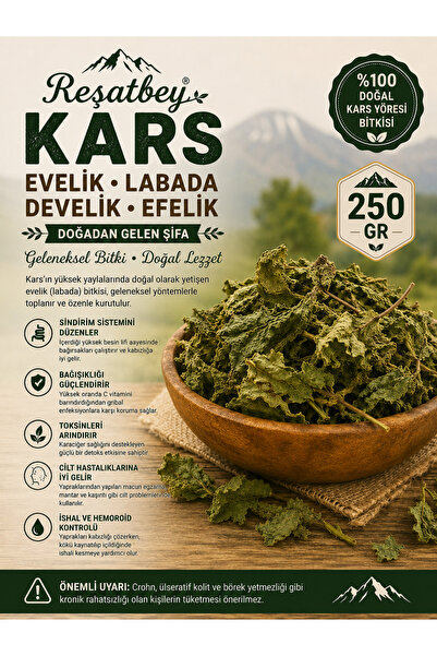 REŞATBEY BS Reşatbey Kars Evelik Labada Develik Efelik 250 Gr | Kurutulmuş Yö...