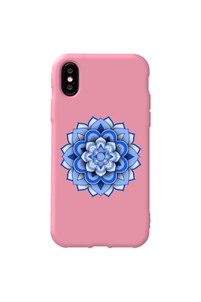 Other Apple iPhone Xs Max Manadala D9 Pink Colored Silicone TPU Θήκη