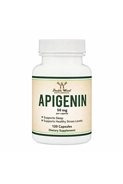Double Wood Supplements Apigenin 50 mg 120 Kapsül – Bitkisel Flavonoid Takviyesi